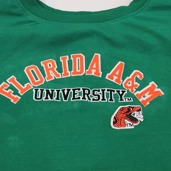 FLORIDA A&M UNIVERSITY WOMANS CROP STRETCH T- SHIRT SIZE SMALL - Picture 8 of 10